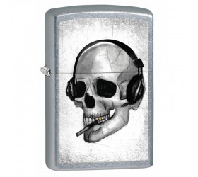 Bricheta Zippo 207 Headphone Skull