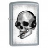 Bricheta Zippo 207 Headphone Skull