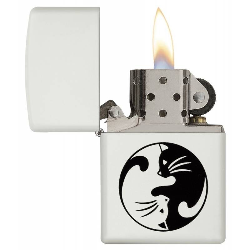 Cumpar brichete originale Zippo.Bricheta Zippo Yin Yang Cats Design