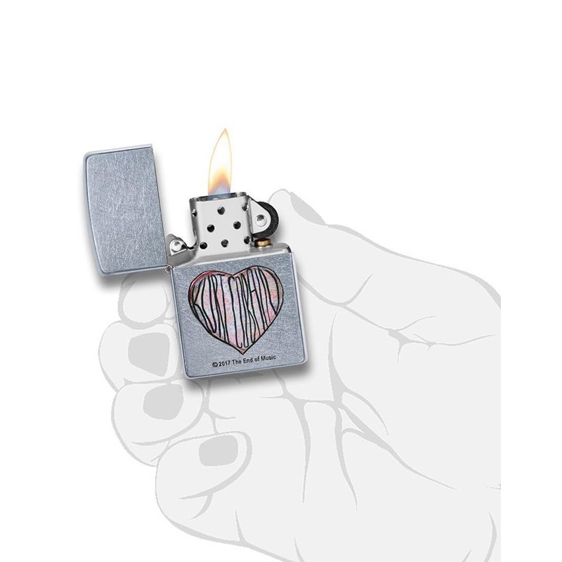 Cauti bricheta iubitor muzica.Ofera Bricheta Zippo Kurt Cobain Heart