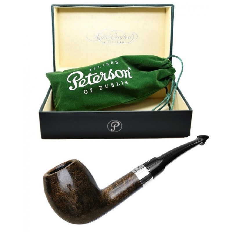 Pipa Peterson Sherlock Holmes Dark Smooth Strand P-Lip promotie pipe