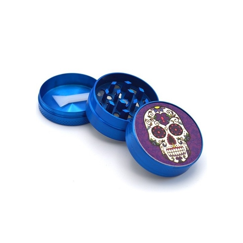 Grinder metal Calavera Toro Albastru maruntit tutun grinder pret grinder
