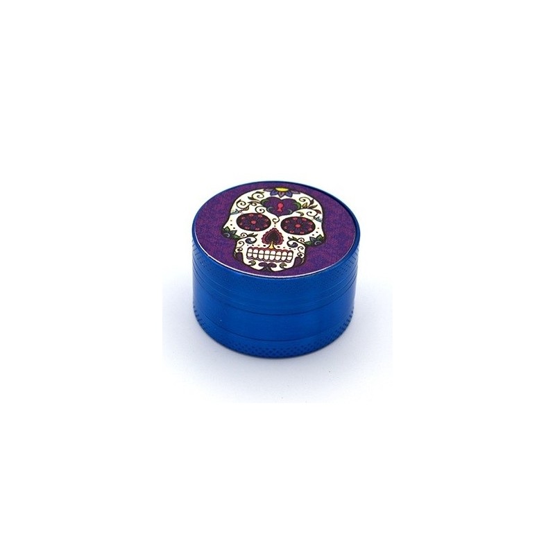 Grinder metal Calavera Toro Albastru