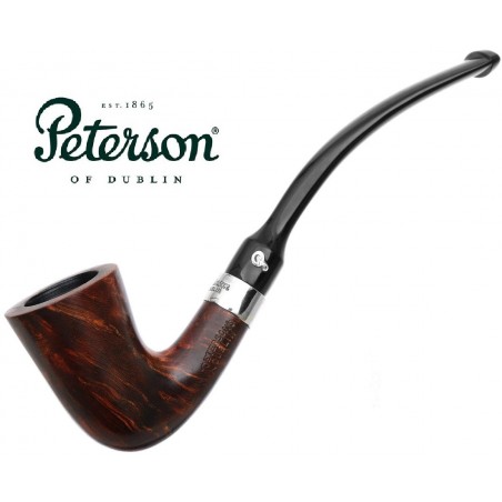 Pipa Peterson Speciality Smooth Nickel Mounted Calabash Fishtail