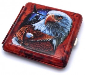 Tabachera tigarete metal Eagle Toro Rosie