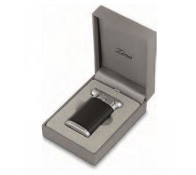 Bricheta Zino Pipe Lighter Black Chrome Matt