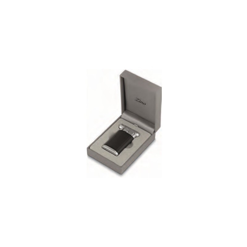 Bricheta Zino Pipe Lighter Black Chrome Matt cumpar bricheta de pipa