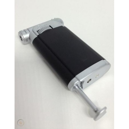 Bricheta Zino Pipe Lighter Black Chrome Matt