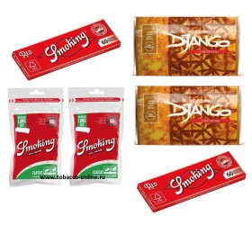 Tutungerie tutun de rulat Pachet RYO Smoking Regular Long Django Original