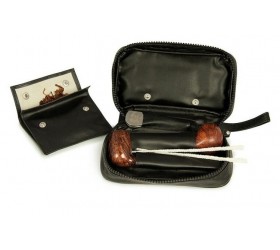 Tutungerie cu accesorii fumator pipa Borseta 2 pipe Peterson Big Classic