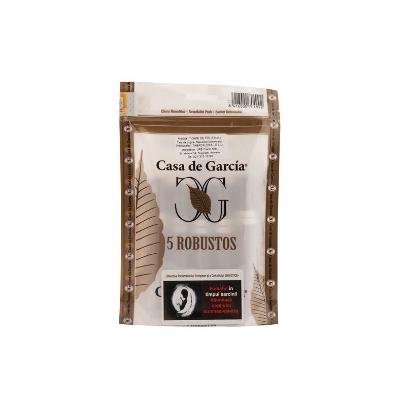 Trabucuri Casa de Garcia Robusto Connecticut 5 Ecobag