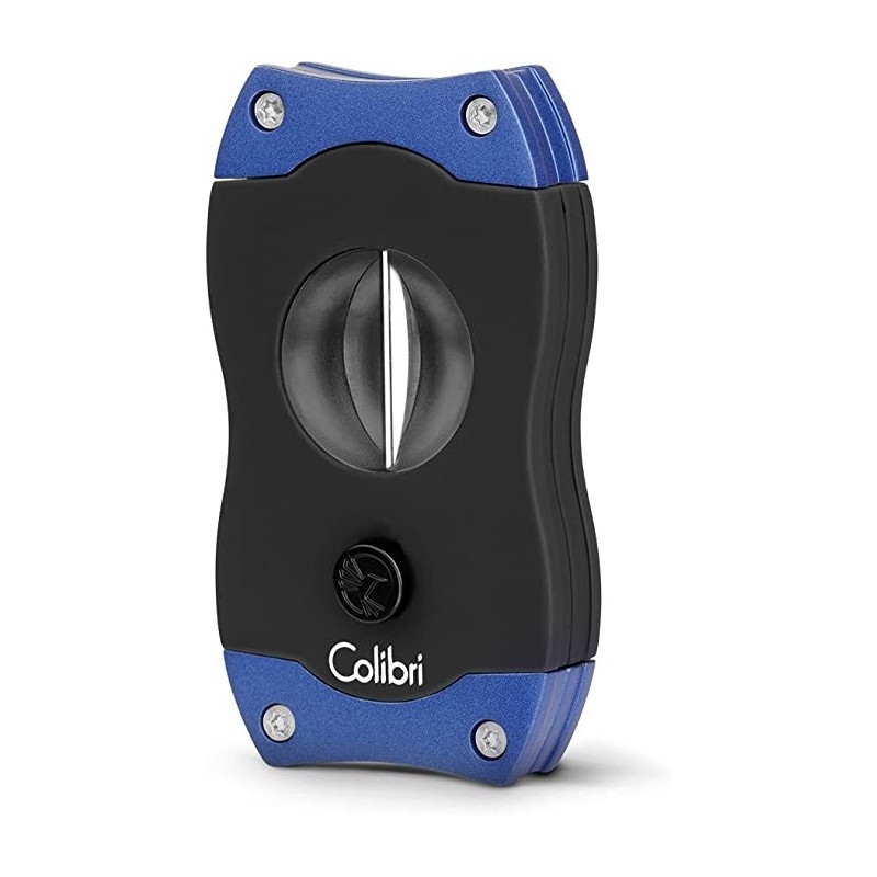 Cutit trabucuri Colibri V-Cut Black Blue accesorii trabucuri