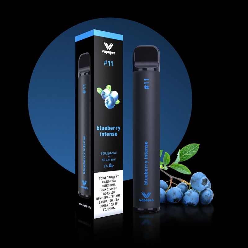 Tigara electronica unica folosinta Vapepro Blueberry Intense No 11