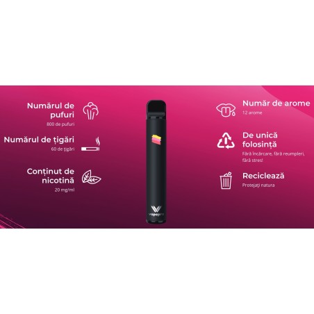 Tigara electronica de unica folosinta Vapepro Candy No 24