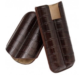 Etui 2 trabucuri Puro Croco Coffee 812210