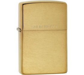 Bricheta Zippo 204 Brushed Brased Solid