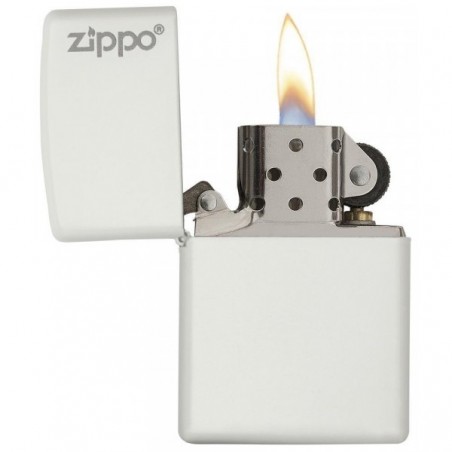Bricheta Zippo 214ZL White Matte Zippo Logo