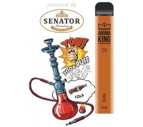 Mini narghilea electronica de unica folosinta Aroma King Cola 700 pufuri 0 mg