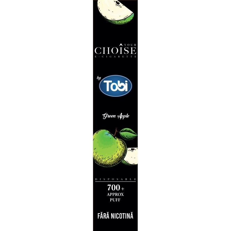 Tigareta electronica Green Apple Choise by Tobi 0mg Vape