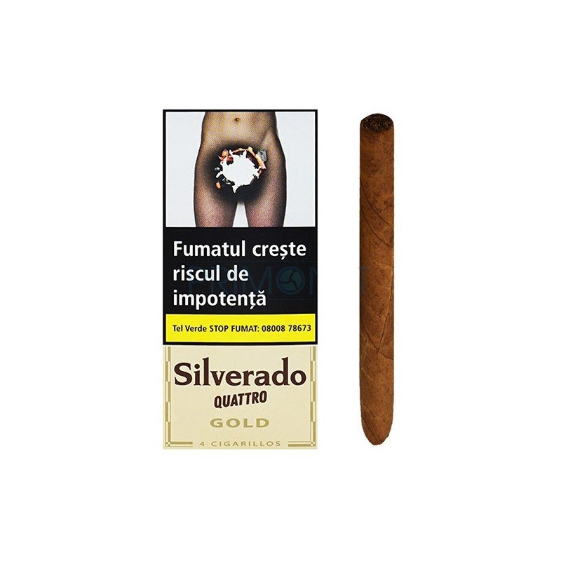 Tigari de foi Silverado Quattro Gold 10 Pachete de tigari de foi