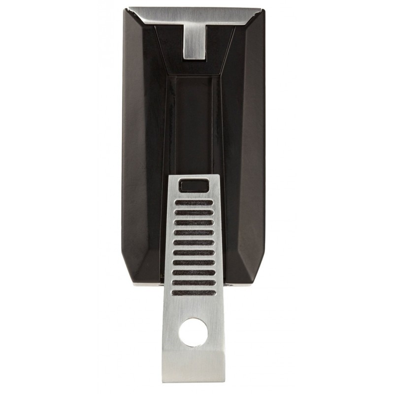 Bricheta Colibri Slide II cu Punch Negru Argintiu cadou bricheta