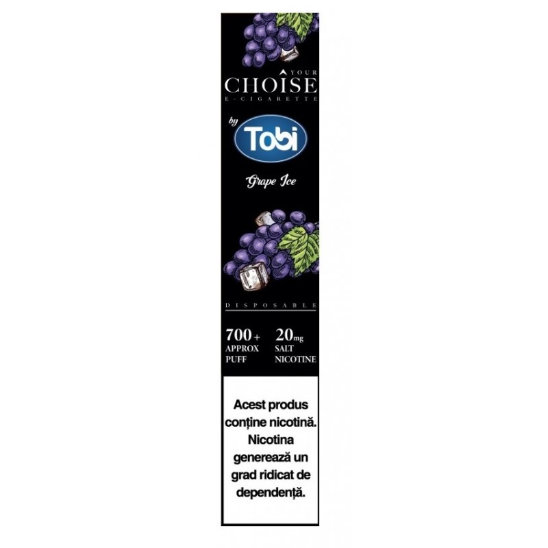 Tutungerie cu Tigareta electronica 20mg/ml Grape Ice Choise by Tobi