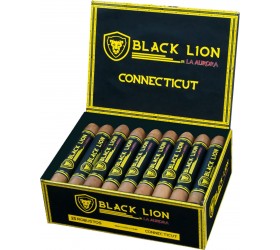Trabucuri La Aurora Black Lion Connecticut Robusto 25 tutungerie