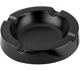 Scrumiera trabucuri Angelo Round Black 424007 tutungerie