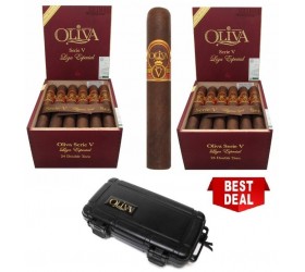 Trabucuri Oliva Serie V Liga Especial Double Toro 48 si umidor cadou