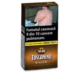 Tigari de foi Toscanino Giallo (10) tigari aromate cu vanilie.