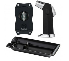 Set accesorii trabucuri Colibri Black Cigar set cadou fumatori