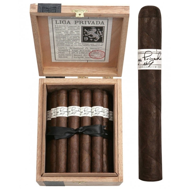 Trabucuri Drew Estate Liga Privada 9 Robusto (12) tutungerie