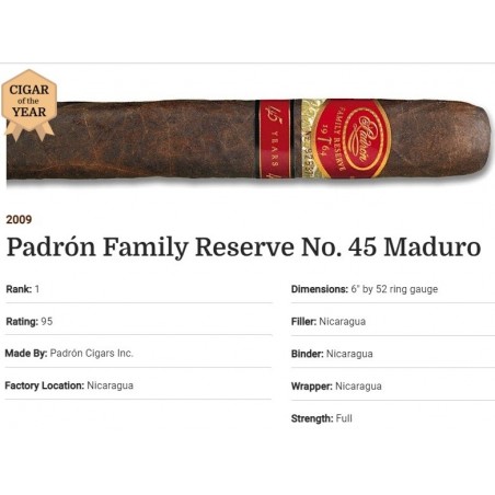 Trabucuri Padron Family Reserve 45 YO Toro Maduro 10