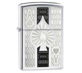 Bricheta Zippo 24196 Intricate Spade Design