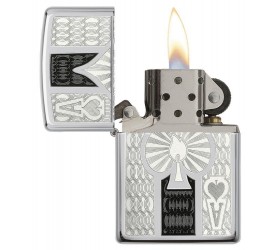 Bricheta Zippo 24196 Intricate Spade Design
