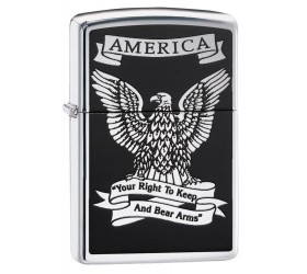 Bricheta Zippo 28290 Black and White Americana