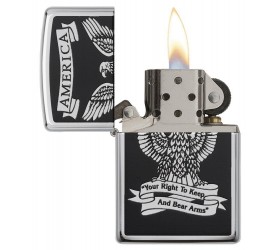 Bricheta Zippo 28290 Black and White Americana