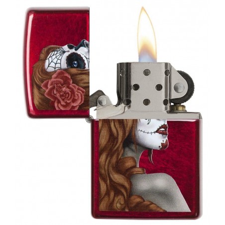 Bricheta Zippo 28830 Day of the Dead Girl
