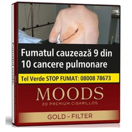 Tigari de foi MOODS Gold Filter 20