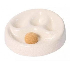 Scrumiera ceramica 3 pipe Chacom White Cracked