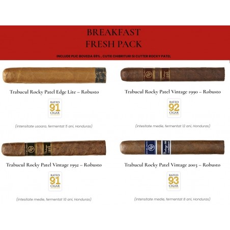 Selectie trabucuri Rocky Patel Breakfast Fresh Bag 4
