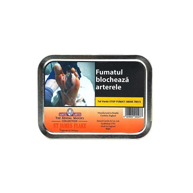 Tutun pipa Samuel Gawith St. James Flake (50g)