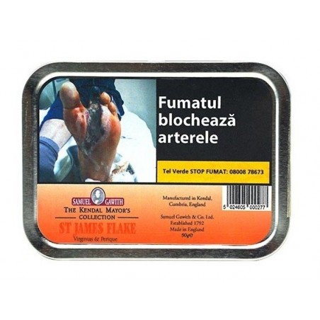 Tutun pipa Samuel Gawith St. James Flake (50g)