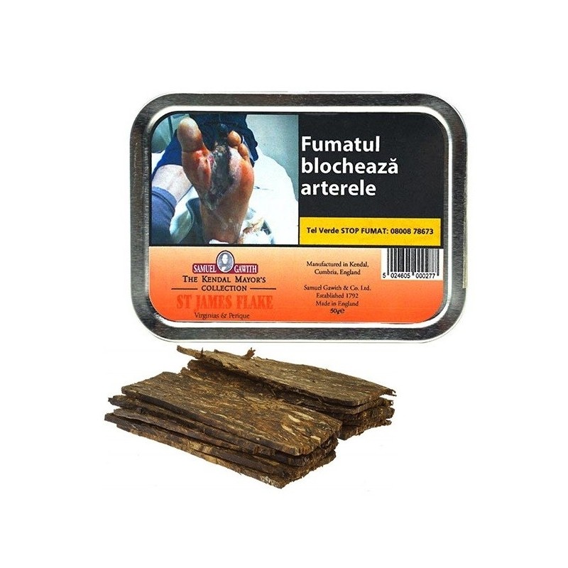 Tutun pipa Samuel Gawith St. James Flake (50g)