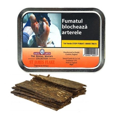 Tutun pipa Samuel Gawith St. James Flake (50g)
