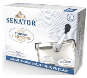 Cumpara Aparat injectat tuburi tigari cu manivela Senator Standard Chrome