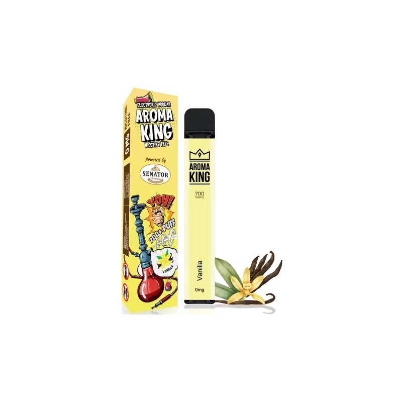 Mini narghilea electronica de unica folosinta AK by Senator - Vanilla (700 pufuri) 0 mg