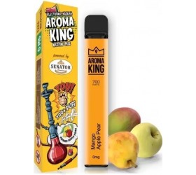 Mini narghilea electronica de unica folosinta AK by Senator Mango Apple Pear (700 pufuri) 0 mg