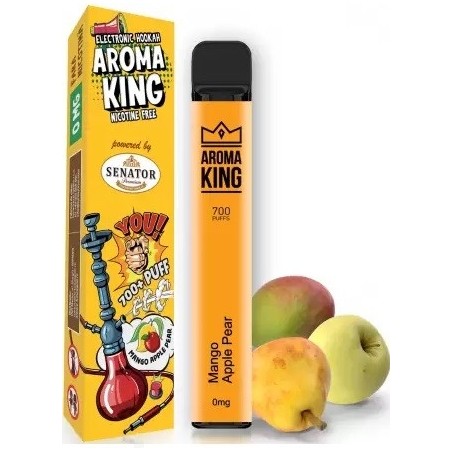 Mini narghilea electronica de unica folosinta AK by Senator Mango Apple Pear (700 pufuri) 0 mg