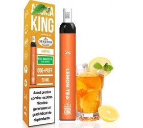 Mini narghilea electronica de unica folosinta AK by Senator Lemon Tea (500 pufuri) 20 mg